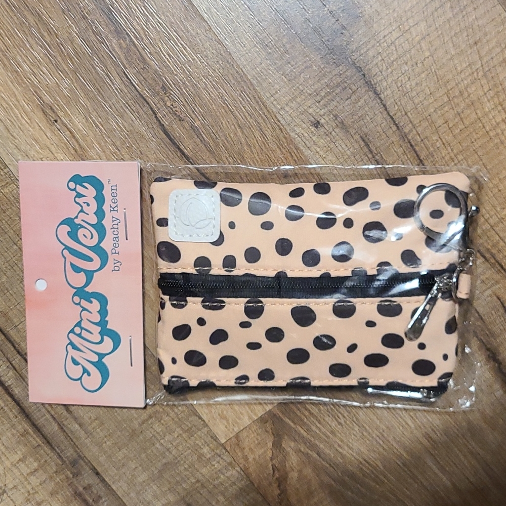 Cute Multi Purpose Bag With Key Chain Attachment. Face Mask Included.
